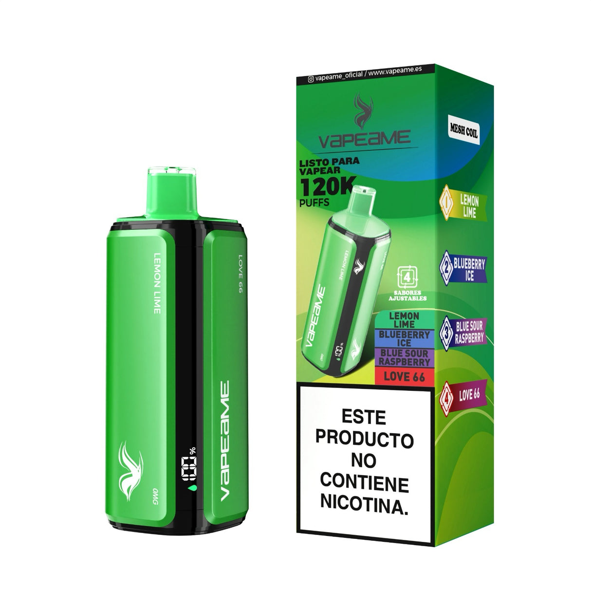 Vaper 4 Sabores Sin Nicotina