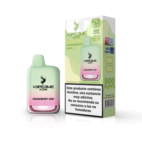 Vaper desechable Vapeame Icon sabor Strawberry Kiwi 20mg (2% nicotina) 900 puffs.