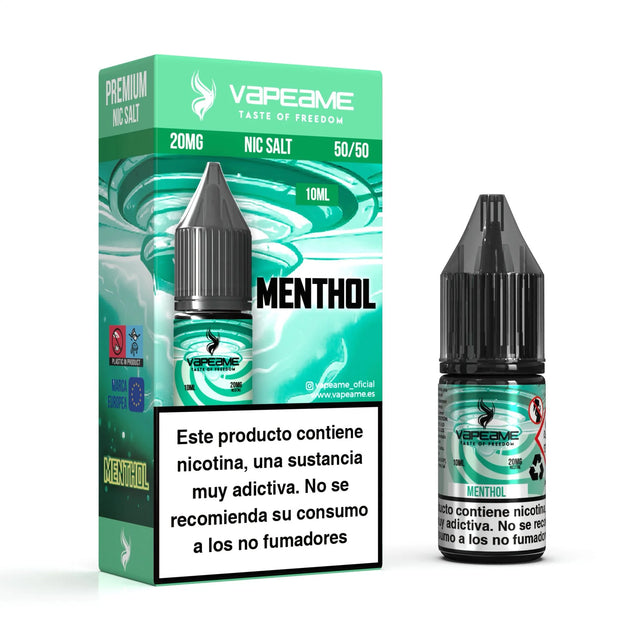 Vapeame Nic Salt Menthol 10ml 20mg sales de nicotina