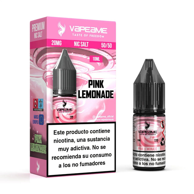 Vapeame Nic Salt Pink Lemonade 10ml 20mg sales de nicotina