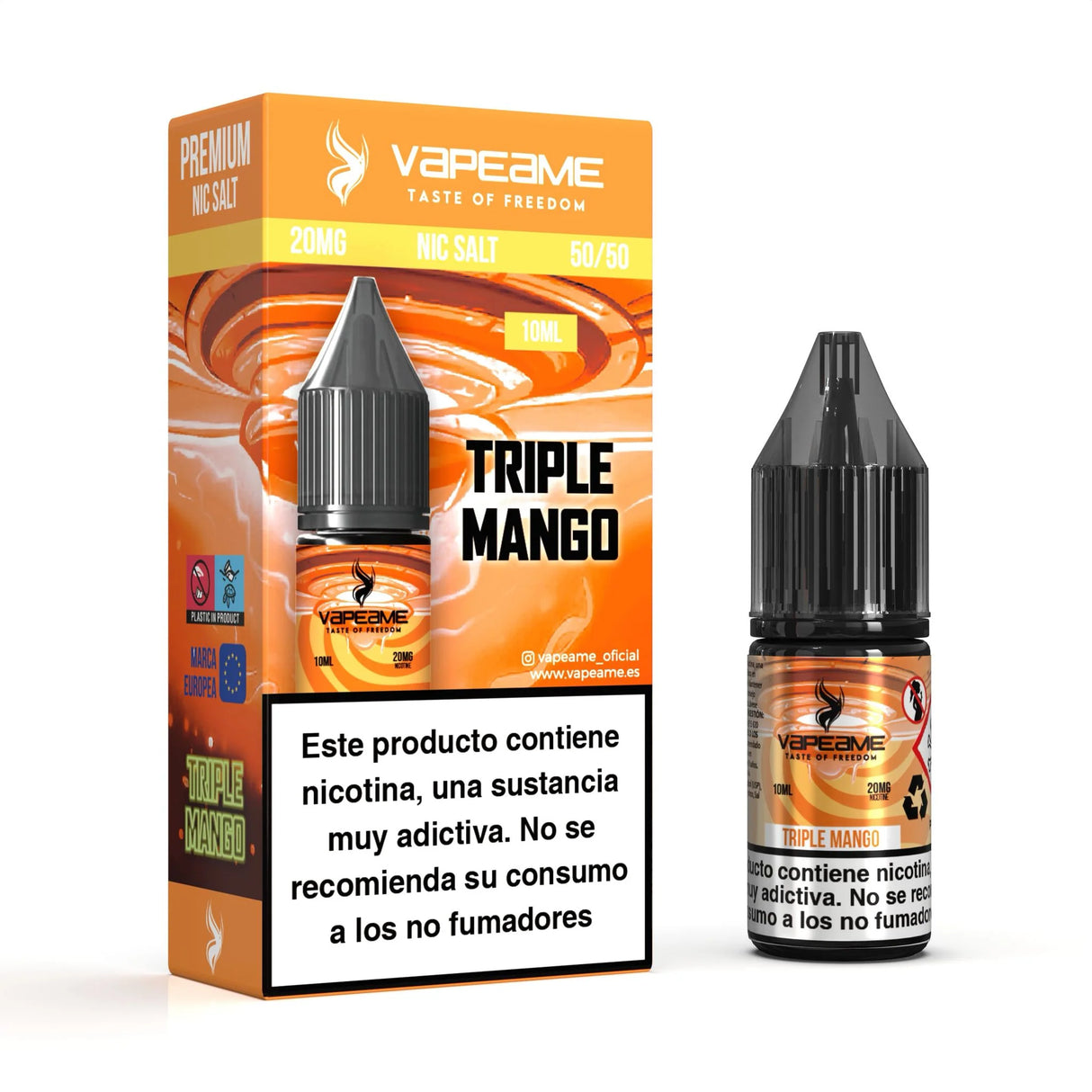 Vapeame Nic Salt Triple Mango 10ml 20mg sales de nicotina