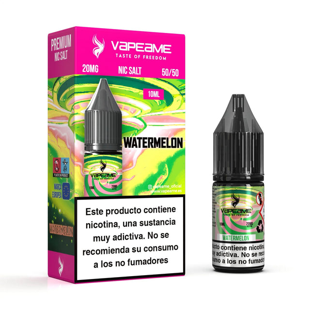 Vapeame Nic Salt Watermelon 10ml 20mg sales de nicotina