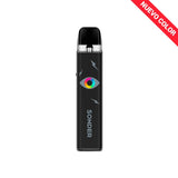 Sigaretta Elettronica Ricaricabile Geekvape Kit pod Sonder Q 2 in nero scuro con design compatto a stick, logo frontale e cartuccia superiore trasparente con bocchino nero integrato.
