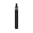 Vaper recargable Geekvape Wenax M1 Pod Kit en color negro con diseño compacto tipo stick, indicador LED frontal y cartucho transparente superior con boquilla negra integrada.