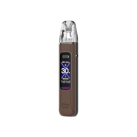 Rechargeable vape Oxva Xlim 3 - brown: compact and advanced pod-type device that offers great autonomy, adjustable power and excellent flavor, ideal for those looking to make the leap from disposable to something more professional.