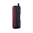 vapoteur rechargeable Voopoo Doric Galaxy Kit noir et rouge, au design compact et ergonomique, finition lisse, embout de type filtre sur le dessus et indicateurs latéraux de batterie à LED.