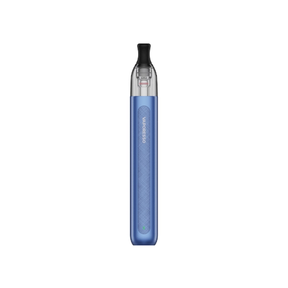 Sigaretta Elettronica Ricaricabile Vaporesso Eco One Kit Pro Pod in blu con design cilindrico e finitura testurizzata, serbatoio superiore trasparente e bocchino nero integrato.