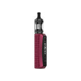 Vaper Vaporesso GTX One Pro Kit en color rojo con diseño ergonómico, pantalla lateral y botones de control, acompañado de un tanque transparente superior con boquilla negra.