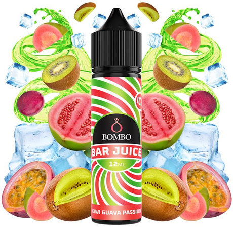 Bombo Bar Juice Aroma Kiwi Guava Passion Ice 12ml/60ml Longfill
