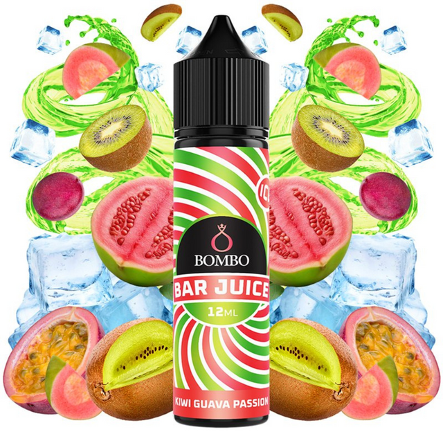 Bombo Bar Juice Aroma Kiwi Guava Passion Ice 12ml/60ml Longfill