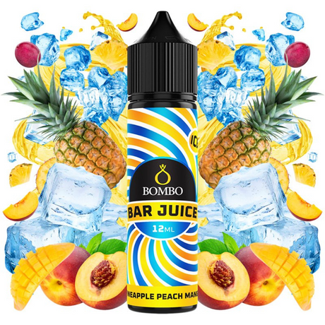 Bombo Bar Juice Aroma Pineapple Peach Mango Ice 12ml/60ml Longfill