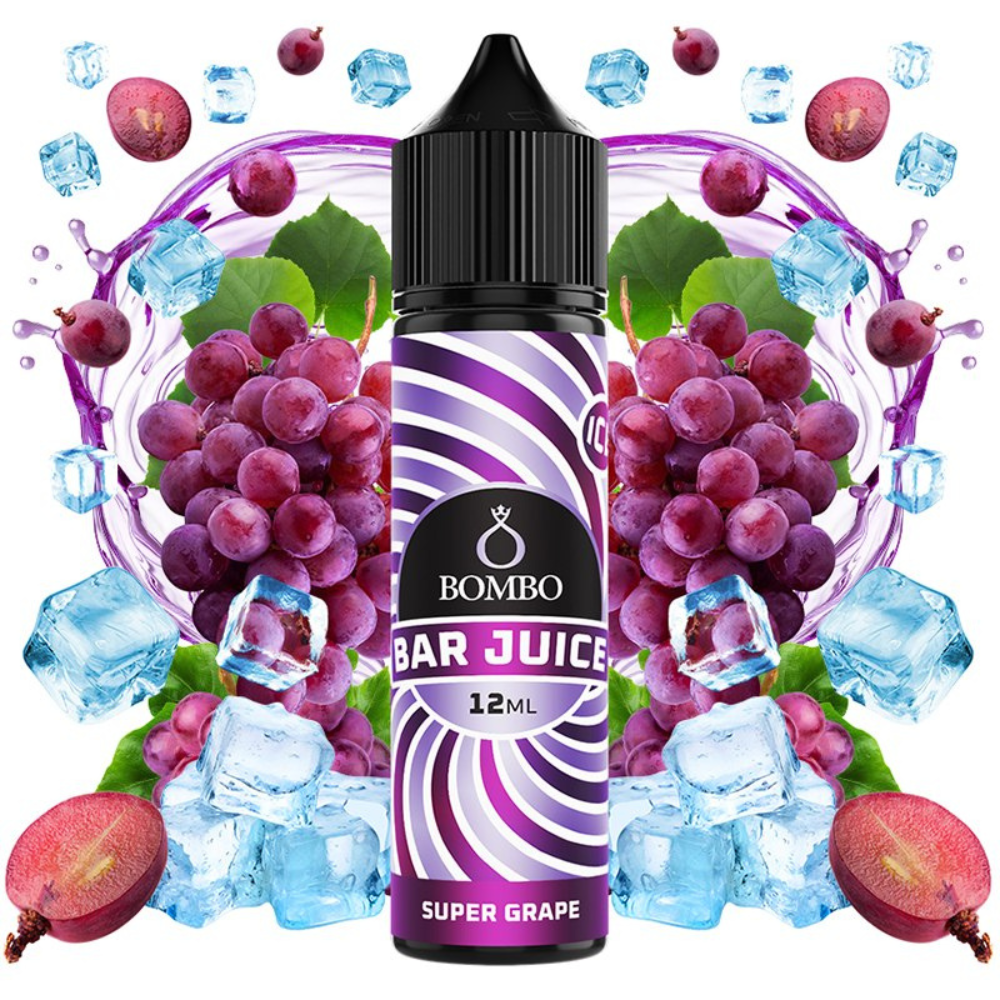 Bombo Bar Juice Aroma Super Grape Ice 12ml/60ml Longfill