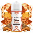 Flacon de marque Bombo, tabac blond aromatisé à l'amande. Édition de base longfill