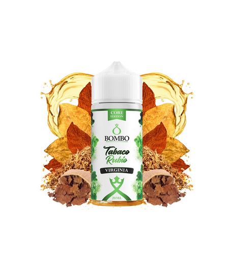 Botella 20ml marca Bombo, tabaco rubio sabor virginia. Core edition longfill