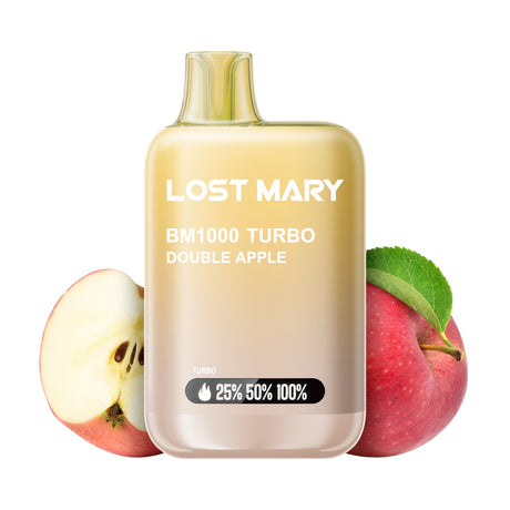 Lost Mary BM1000 Turbo Double Apple vape desechable sabor doble manzana