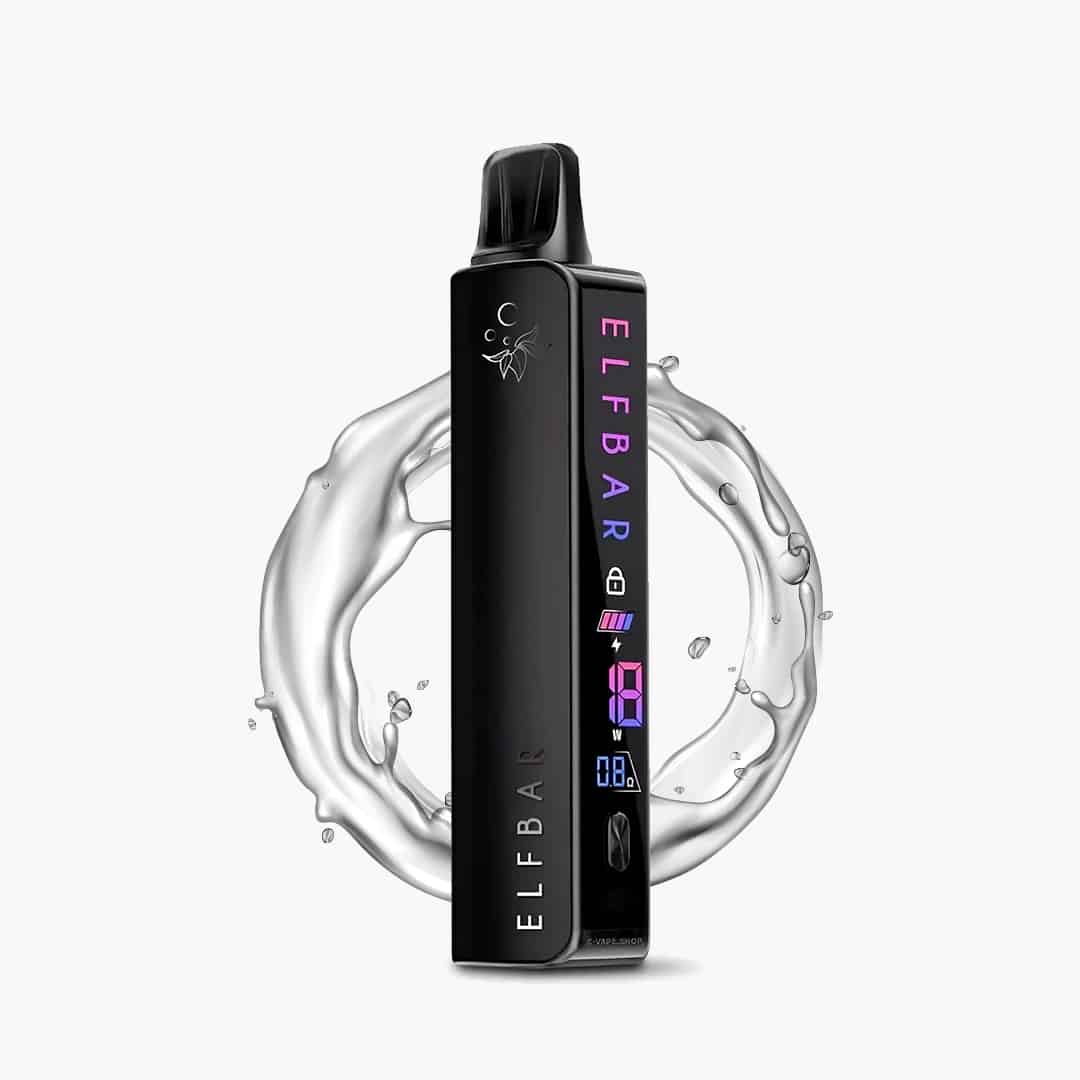 Elfa Master de color negro noche. Vaper con aplicación para control de intensidad.
