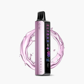 Vaper recargable Elfa Master de color rosa. Vaper con aplicación para control de intensidad.