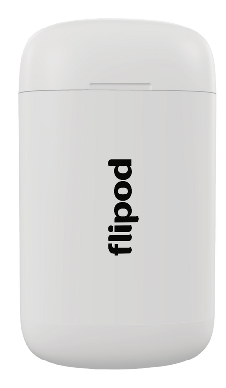 Estuche Flipod de color blanco, para guardar y llevar los pods de tu vaper.