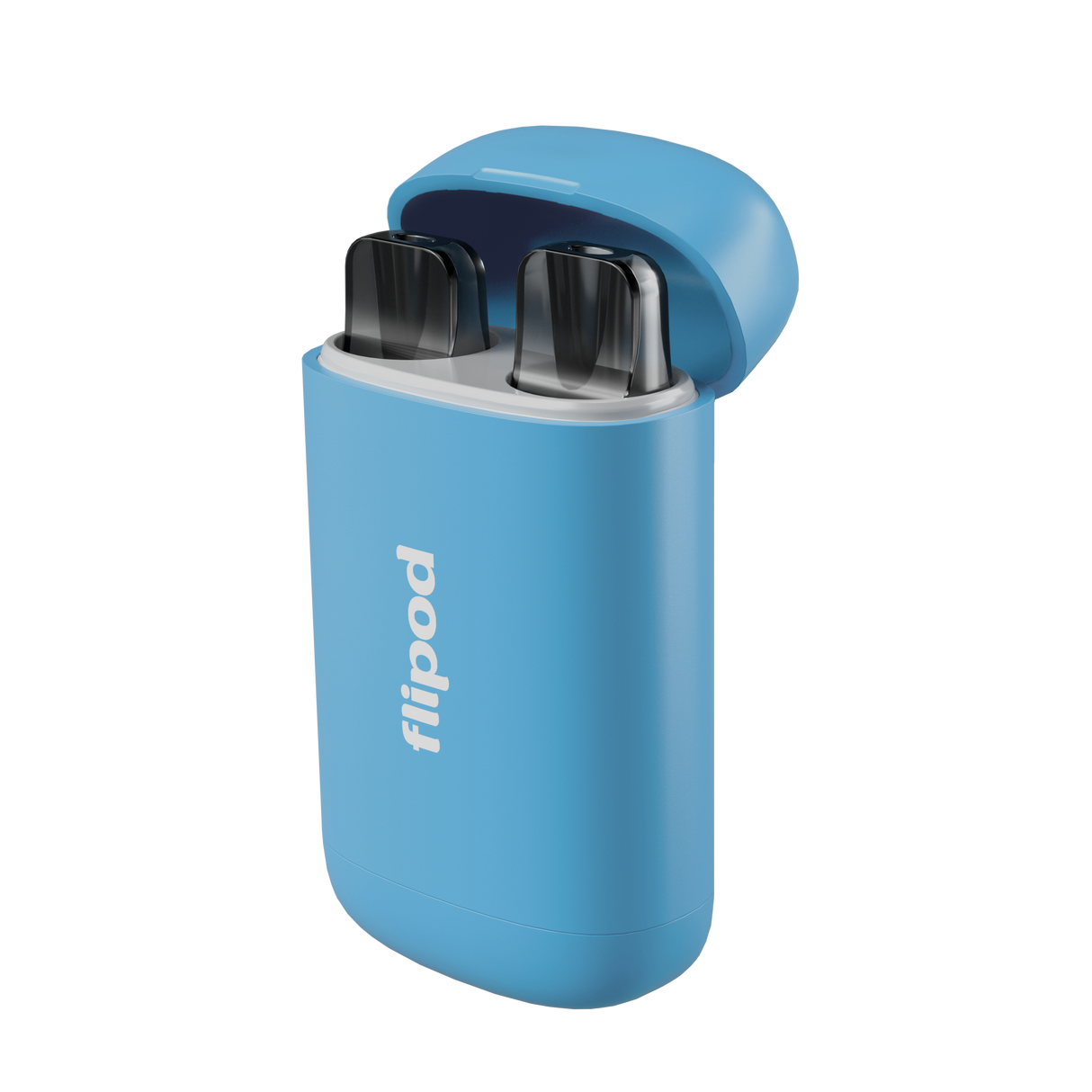 Estuche Flipod de color azul, para guardar los pods de tu vaper.