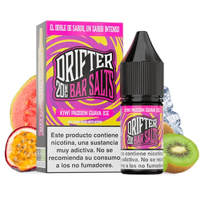 Sales de Nicotina Drifter Bar Salts Kiwi Passion Guava Ice 10ml