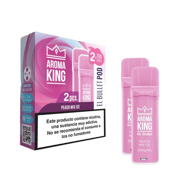 Vapers Desechables Aroma King Smart Cápsula Peach Mix Ice 20mg