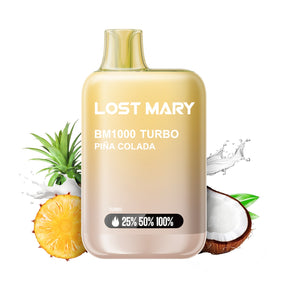 Lost Mary BM1000 Turbo Piña Colada vape desechable sabor piña y coco