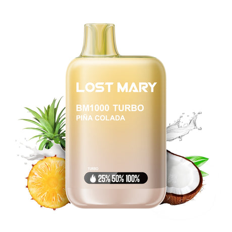 Lost Mary BM1000 Turbo Piña Colada vape desechable sabor piña y coco