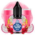 Líquido para vapeo La Yaya Salts Fruta del Dragón Smoothie 10ml con sales de nicotina, botella con diseño en tonos rosados, acompañado de fruta del dragón que representa su sabor tipo smoothie.