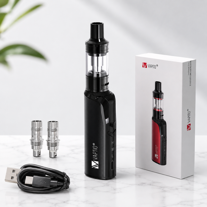 vaper recargable color negro