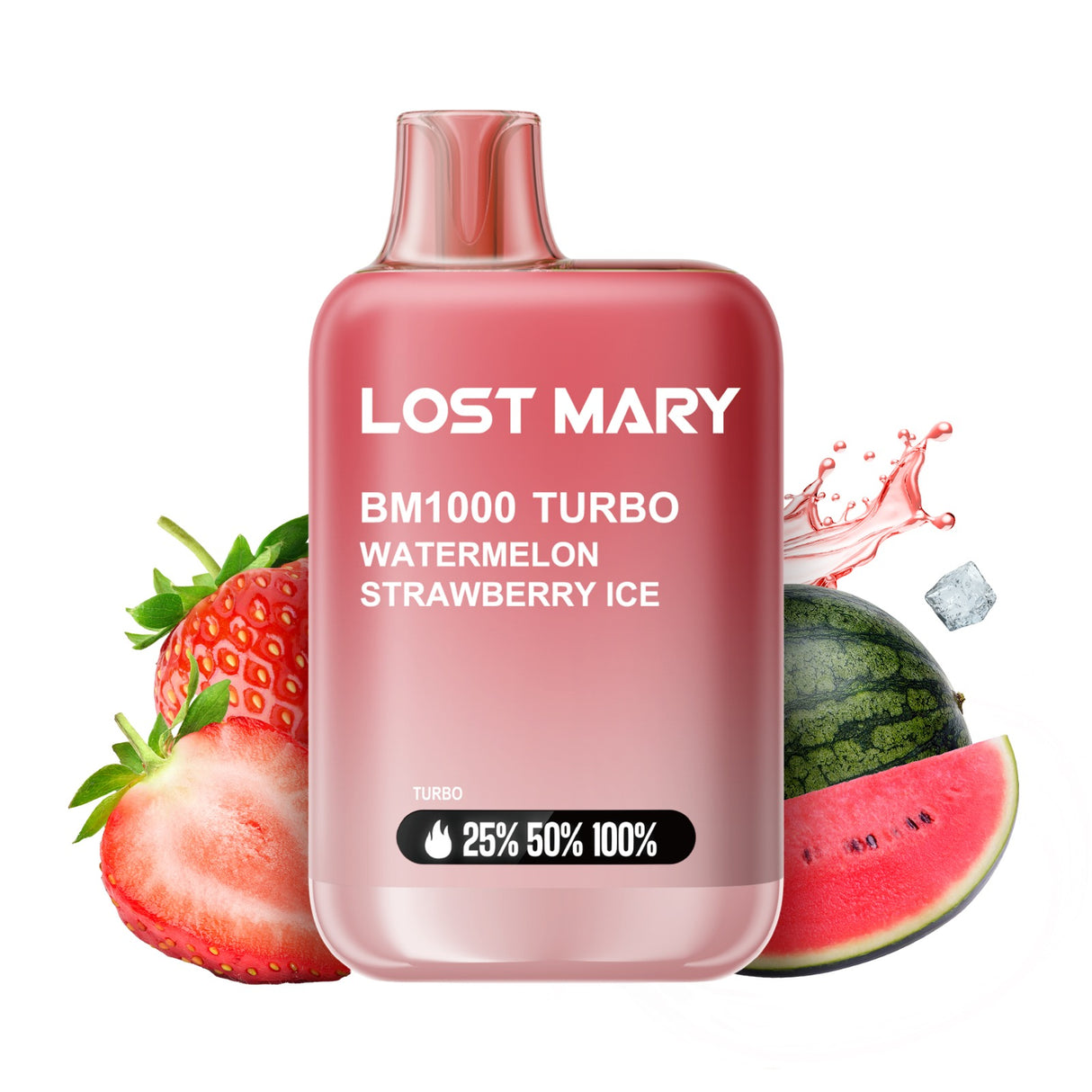 Lost Mary BM1000 Turbo Watermelon Strawberry Ice vape desechable sabor sandía y fresa